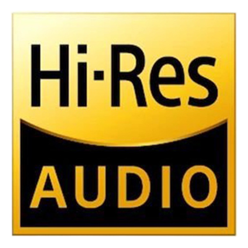 Suitable for sony sony Hi Res small gold standard HiRes metal stickers audio ear decoration stickers hifi Gold standard