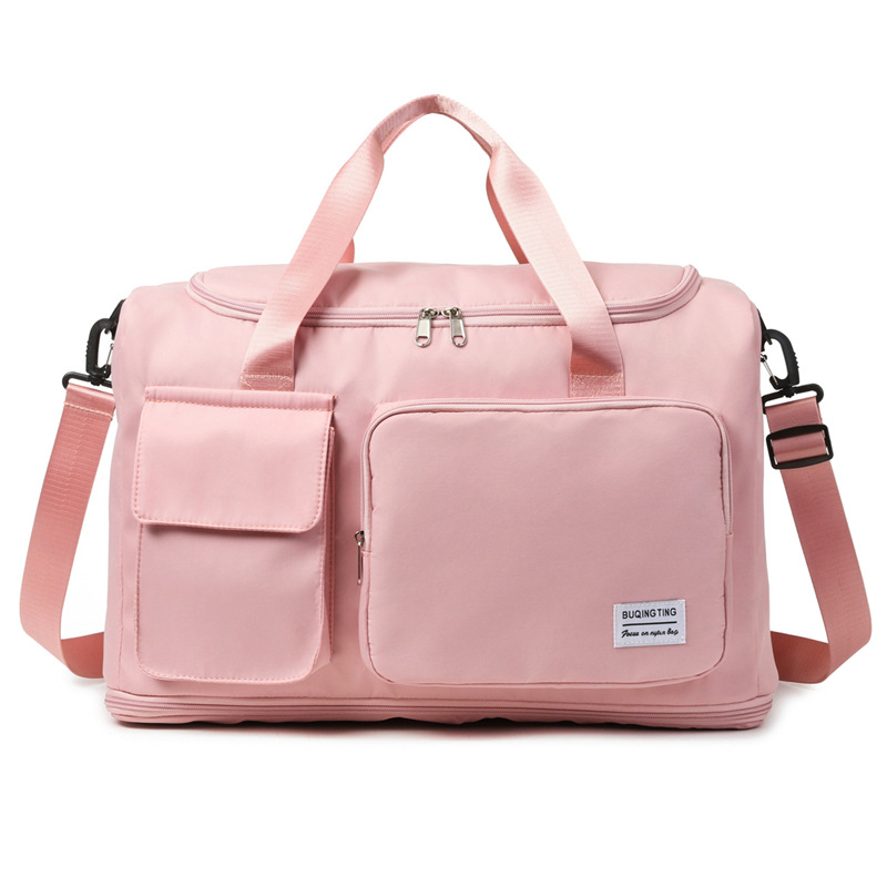 Nueva bolsa de viaje para viajes de negocios de corta distancia, bolsa de lona ligera de gran capacidad con separación en seco y húmedo, bolsa de yoga de fitness deportivo