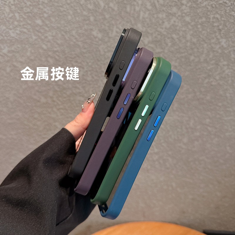 适用iPhone17PROMAX手机壳金属鹰眼镜头肤感磁吸苹果16防摔15硬壳|undefined