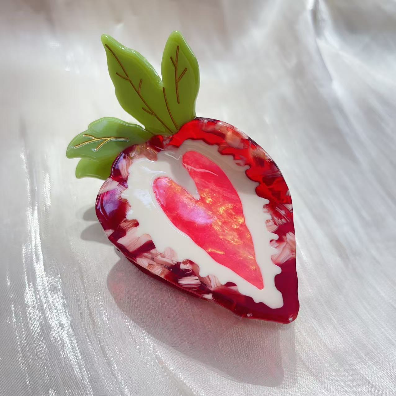 Love Honey Strawberry Fruit Sweet Cute Girls' Hairpin