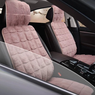 Wool pad winter plush car single piece - maca-powder-1-backrest-please-take-photos-of-other-colors-and-make-notes