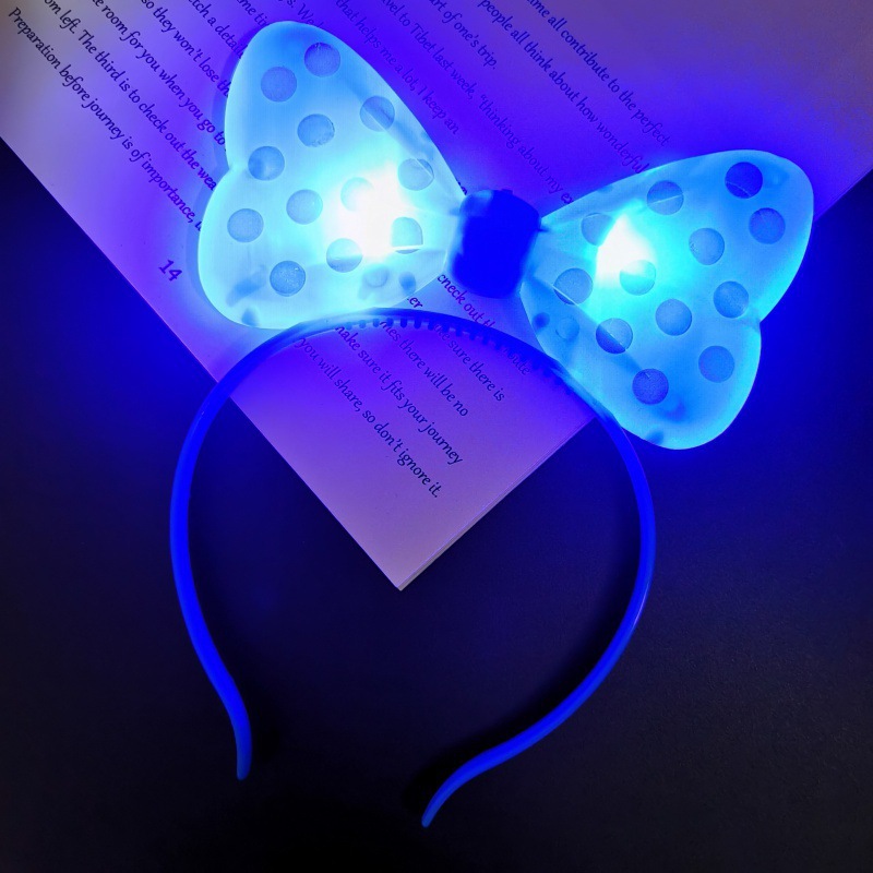 Concierto de palos fluorescentes estrella pentagonal brillante azul brillante aro de cabello flash stick props de la fiesta