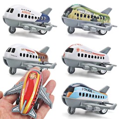 Metal airplane model children's toy military display piece boy toy Rubik simulation helicopter wholesale stall