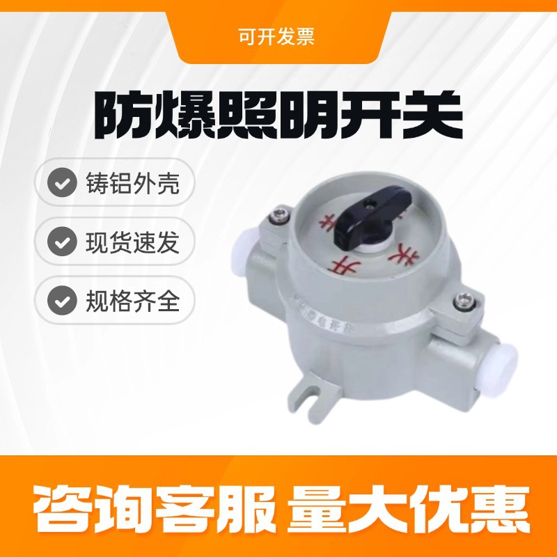 防爆照明开关SW-10防爆开关BZM铝合金10A220V380防水防尘控制按钮