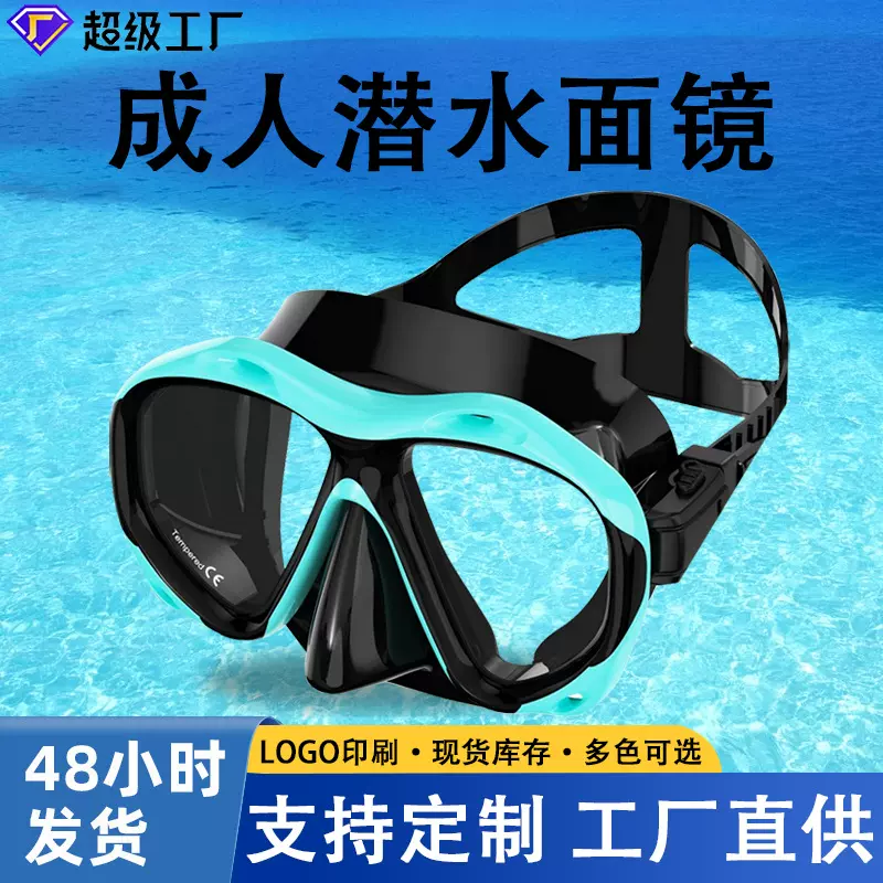 成人潜水眼镜装备套装护鼻泳镜防水全干式呼吸管游泳一体大框面罩