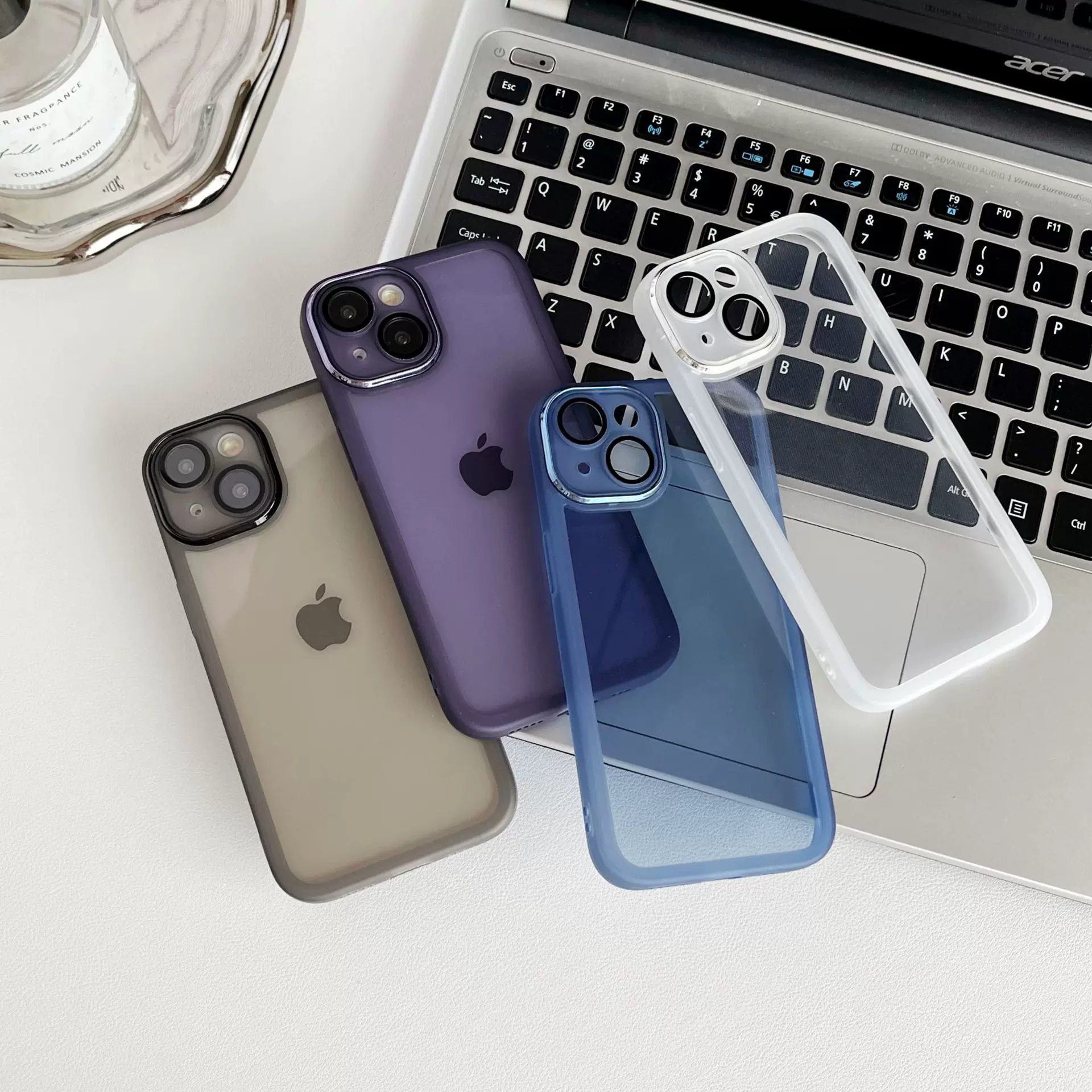 新款魅眼iPhone15镜头膜手机壳苹果14PRO电镀透明摄像圈13手机套