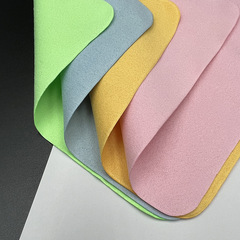 超細纖維針織料鏡布全系列麂皮絨磨毛太陽鏡布多色擦拭布批發