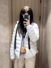 轻量连帽排骨羽绒服女短款年冬季新款休闲时尚情侣内胆外套潮