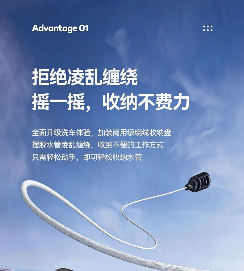 220V Ultra-High Pressure Cleaning Machine Household Portable Car Washing Machine Plug-In High-Power Fully Automatic Car Washing Machine Outdoor