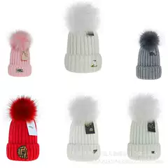 Autumn and Winter New Wool Hat Women's Outdoor Warm Pullover Cap Casual All-match Stretch Knitted Hat for Men