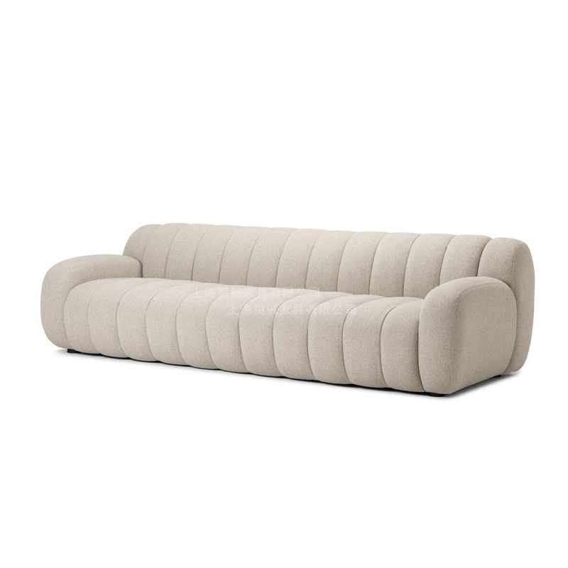 Sofá de piano de tela medieval nórdica estilo francés simple sofá de marshmallow diseñador de viento tranquilo pequeño