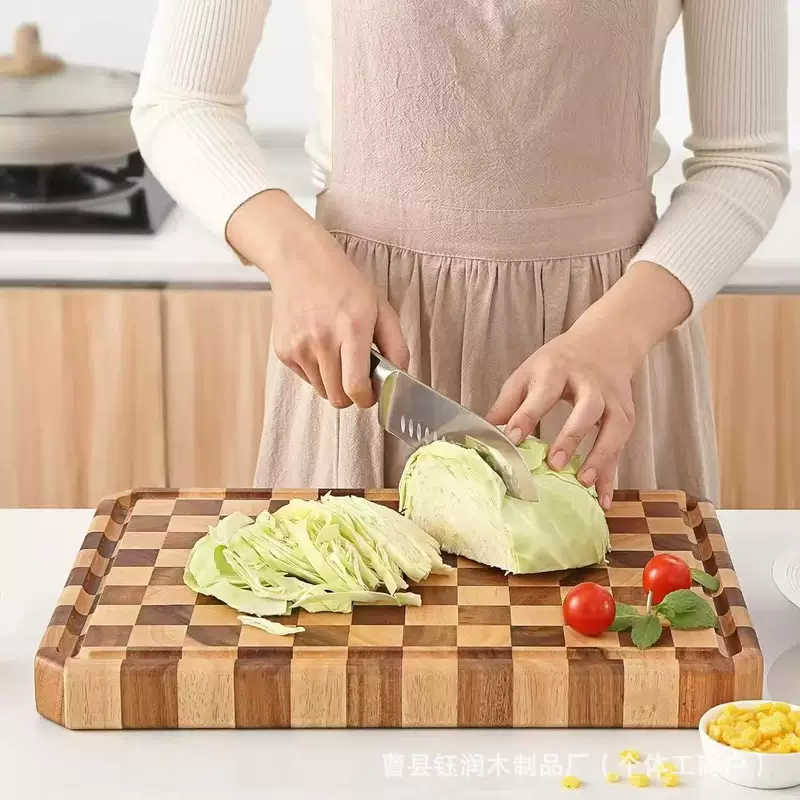 Деревянная шахматная доска, разделочная доска, увеличенная толщина, сортировка