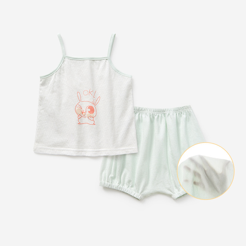 Bebé niña camisola traje niñas chaleco verano sin mangas Delgado niño split shorts dos piezas Bebé Ropa de verano image 10