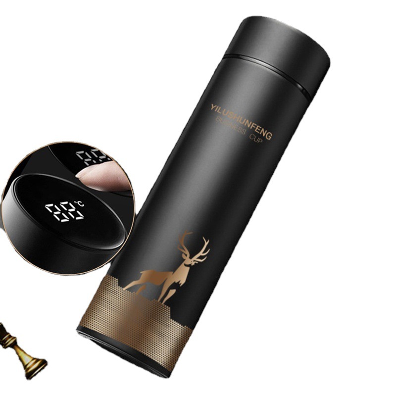 Taza de vacío de medición de temperatura inteligente LED pantalla táctil temperatura taza de agua negocio creativo taza recta taza de regalo de forma gratuita