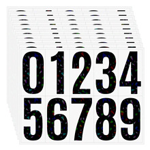 3英寸字母贴纸闪光易识别邮箱门牌号分类标识跨境亚马逊数字贴纸