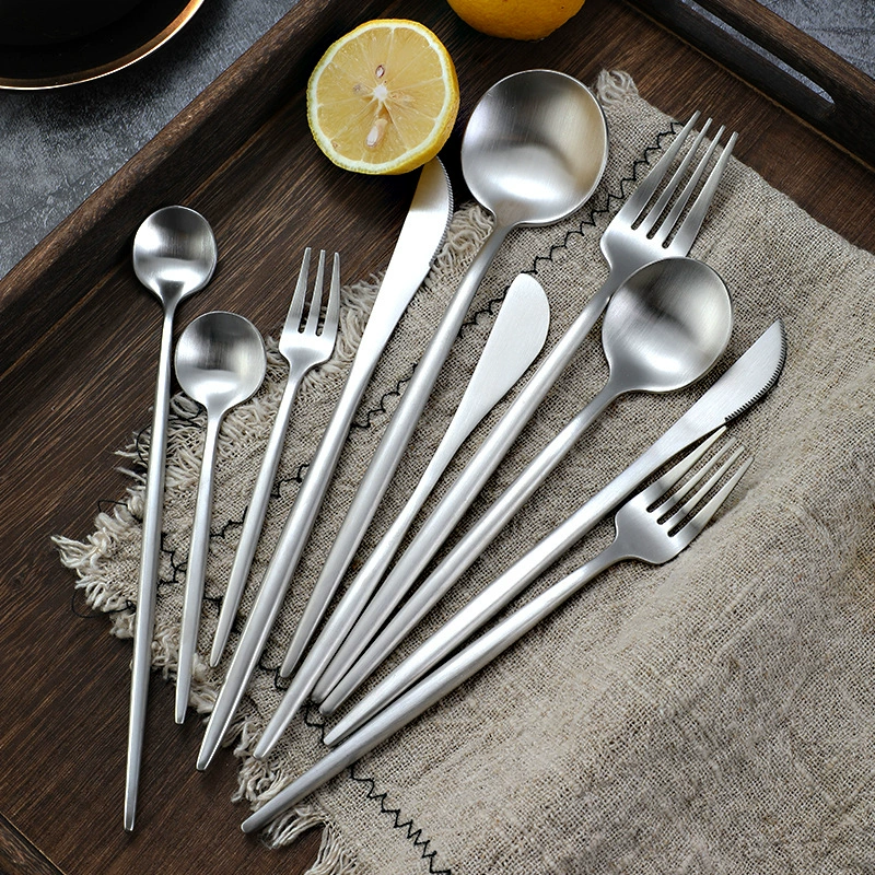 Island Qi 304 Нож из нержавеющей стали, вилка и ложка Ресторан Отель Западный нож для стейка и вилка Креативный португальский нож, стиль вилки и ложки