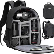 双肩相机包男女专业相机背包带雨罩笔记本电脑隔层防水摄影背包
