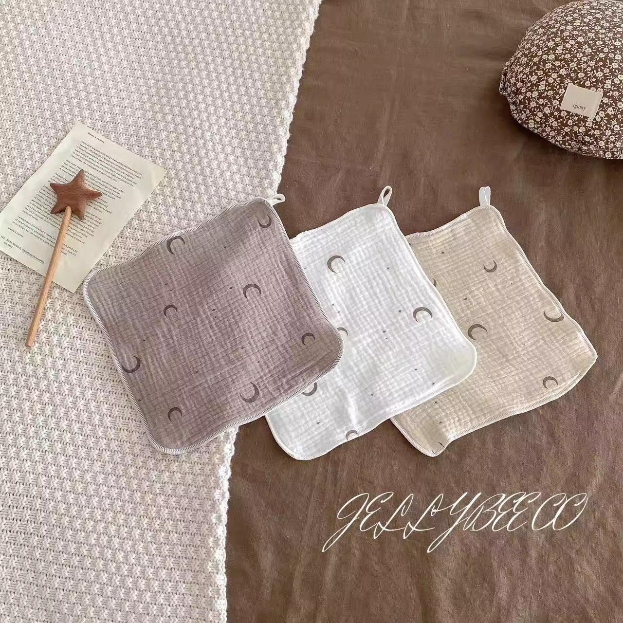 Pregnant Newborn Baby Saliva Towel Small Square Towel Newborn Feeding Towel Baby Face Wipe Sweat Towel Pure Cotton Type a