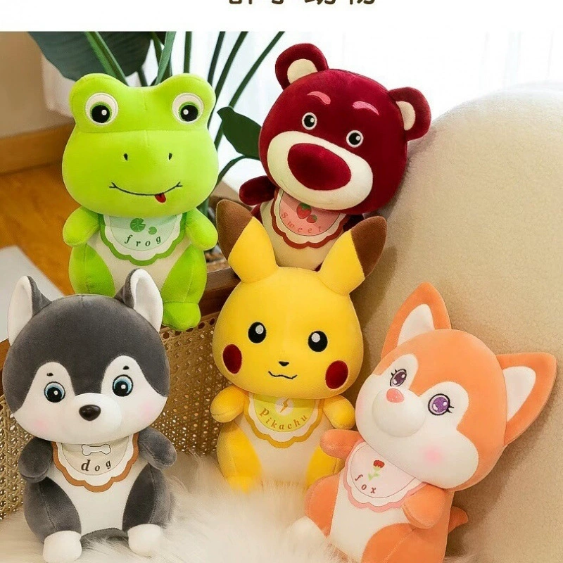 Милая кукла-медведь с клубникой, плюшевая игрушка, подушка, детская кукла, тряпичная кукла для девочек