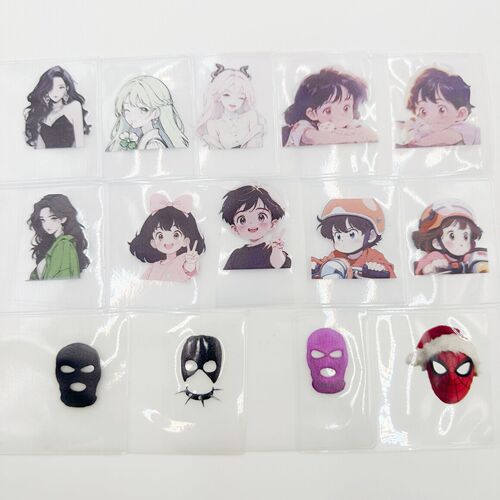 Transparent Antimagnetic ID Card Avatar Spoof Protective Cover Kidnapper Head Cover Funny ID Protective Cover Transparent Card Holder