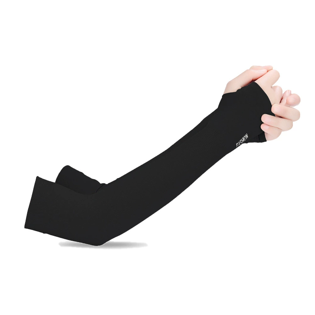 Cooling Silk Arm Sleeves, UPF50+ Sun Protection, Lightweight Travel & Sports, One Size