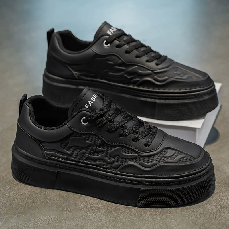 Летняя мужская обувь, новая дышащая обувь, мужские модные универсальные белые туфли на толстой подошве, низкие кроссовки для спорта и отдыха для мужчин