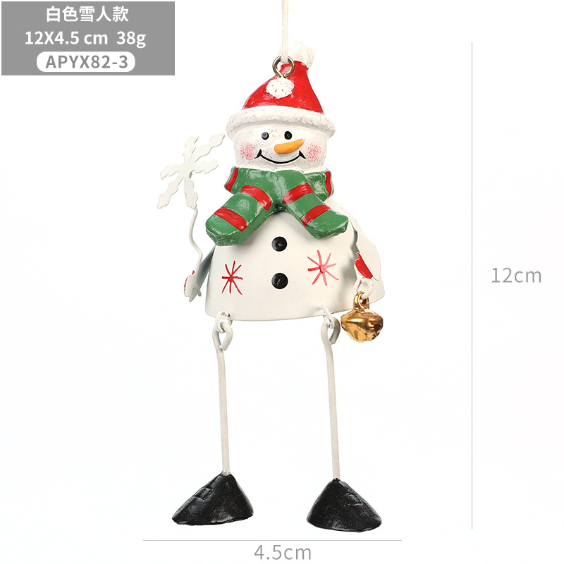 Muñeco de nieve blanco colgante/pieza/38G
