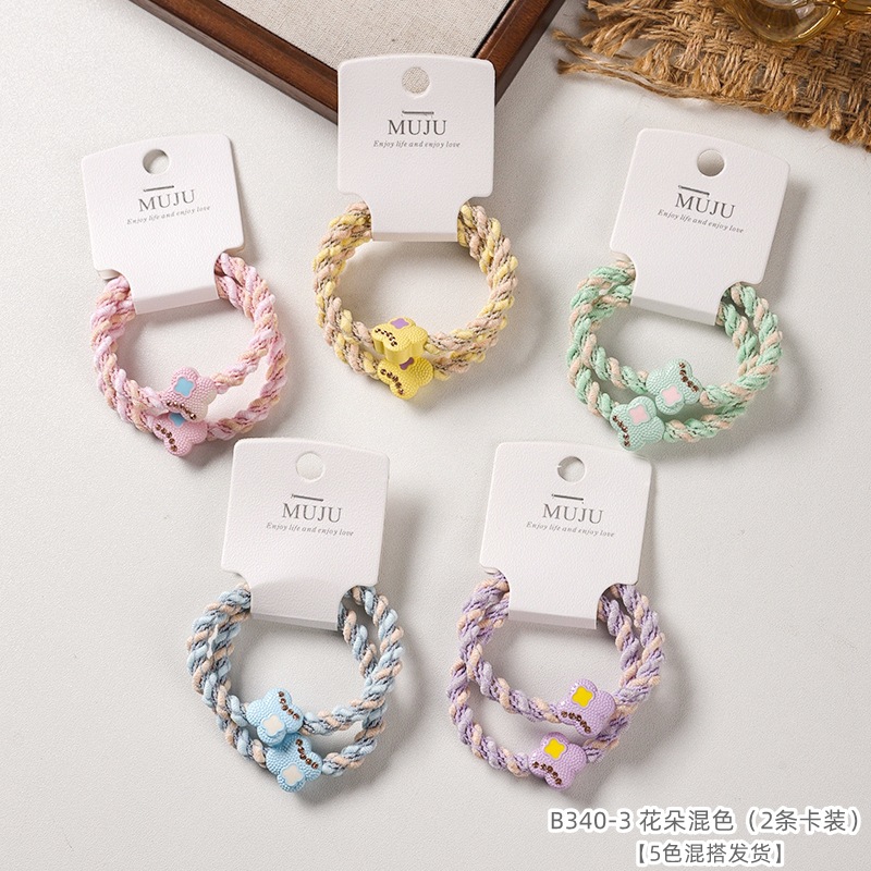 [Carga de tarjeta] sensación de alto nivel coreano de cabello de código de barras de moda de alta elasticidad de cabello anillo de cabello correa de cola de caballo