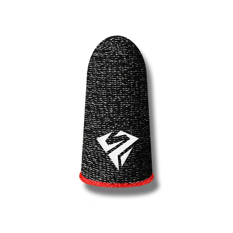 Gaming Finger Sleeves (S02–S04), Silver Fiber Anti-Sweat, 1 Pair with Metal Box Options