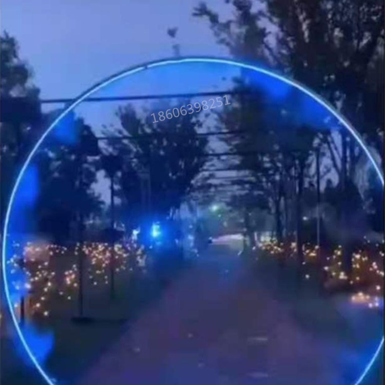 水雾门烟雾门厂家制作 夏日景区公园降温设备售楼处景区过道