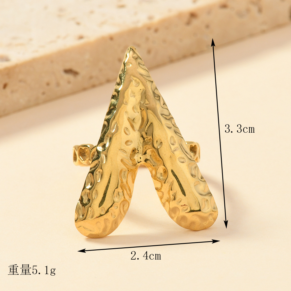 Joyas de acero inoxidable transfronterizas europeas y estadounidenses de moda personalidad puntuación de aceite hueco anillo de amor femenino exagerado anillo de personalidad image 4
