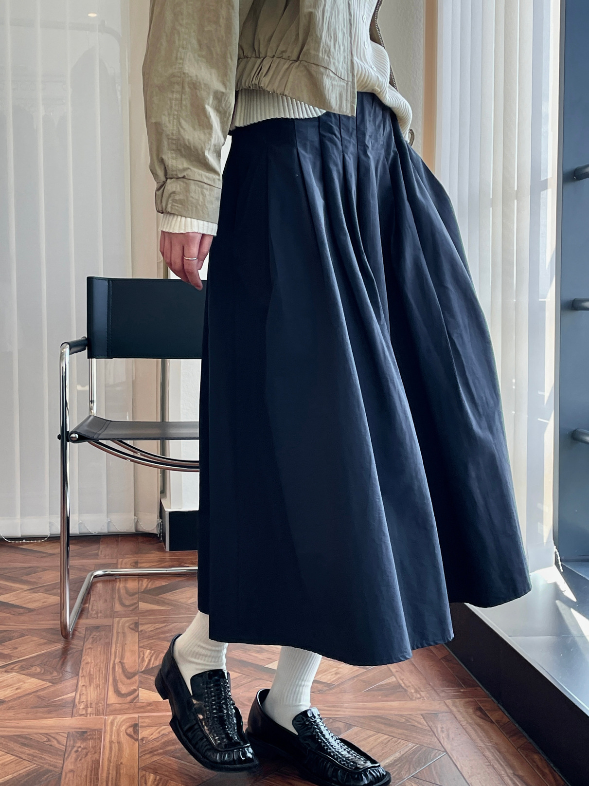 Long autumn Japanese retro long skirt for leisure