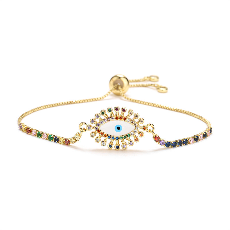 Fashion Eye Copper Bracelets Plating Zircon Copper Bracelets