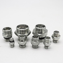 现货卡套液压接头外丝轻型转英管ED派克GE式直通1CB/1DB焊接式高