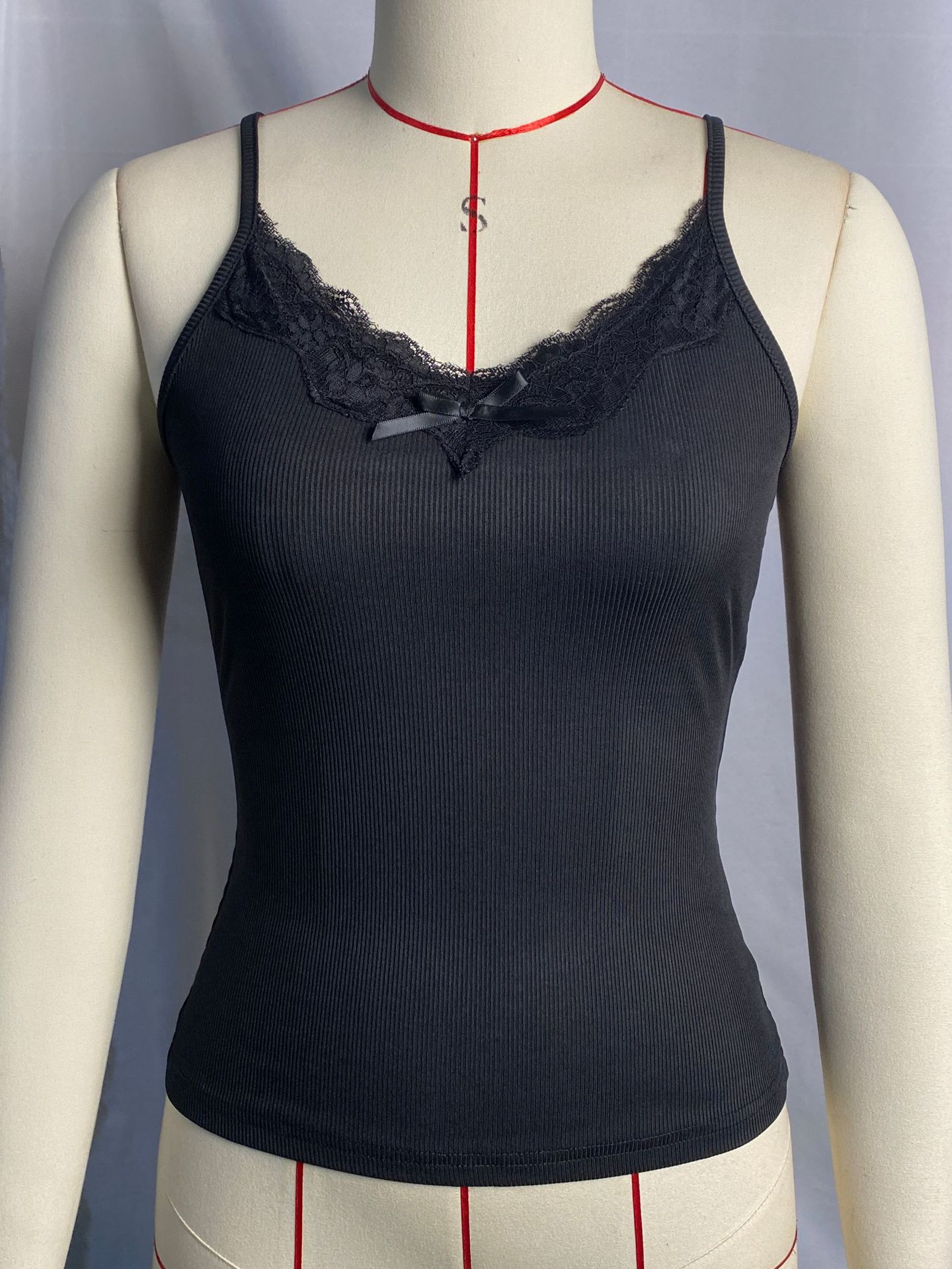 Frau Leibchen Tank Tops Schleife Strassenmode Einfarbig display picture 7