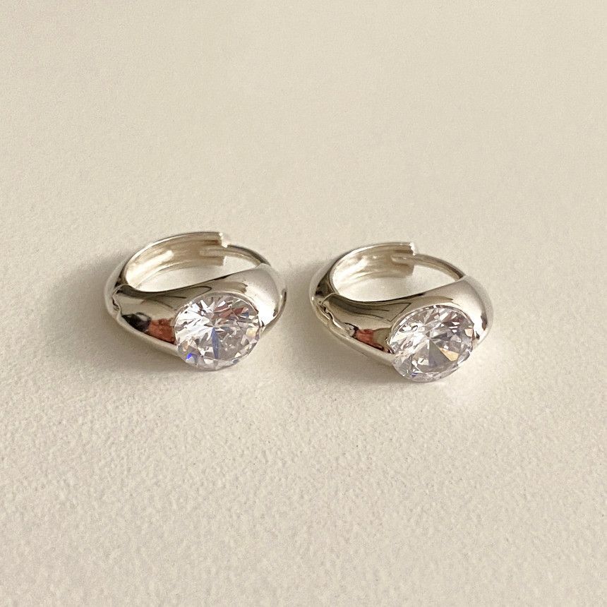 2g Weight 925 Sterling Silver Ear Needle Material 18K Gold Plated Plating Material Zircon Inlay Material Earrings Classification 1 Pair Quantity Daily Occasion 925 Sterling Silver Material Oval Pattern All Seasons Season Women's Gender Inlay Design Simple Style Style 1 Pair 18K Gold Plated 925 Sterling Silver Zircon 925 Sterling Silver Earrings Oval Earrings 9