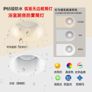 无边框筒灯