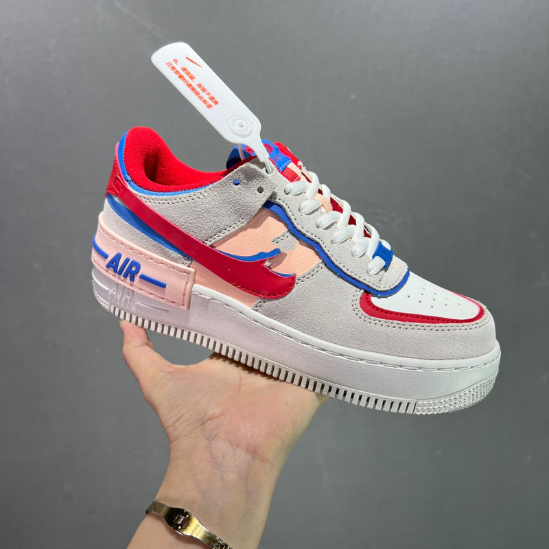 Air Force One Macaron Sneakers Women's Af1 Deconstructed Double Swoosh Casual Sports Trendy Shoes Genuine Leather Thick-Soled Commuter Shoes Air Force One Macaron Sneakers Women's Af1 Deconstructed Double Swoosh Casual Sports Trendy Shoes Genuine Leather Thick-Soled Commuter Shoes