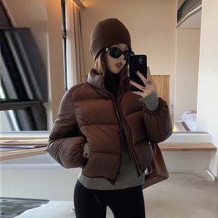 2024 Anti-season New Ken Bean Style Down Cotton-padded Coat Women's Short Loose Thickened Cotton-padded Coat for Small Bread Coat