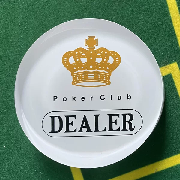 Transparent acrylic DEALER Crown DEALERALLIN Texas holdback poker full card