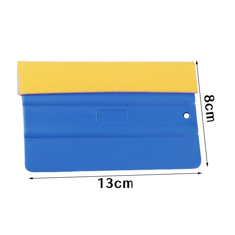 Material suave del automóvil, herramienta de película de cambio de color, raspador, ropa de automóvil, tablero suave, foto cuadrada, raspador de franela gruesa, anti-rayado image 17