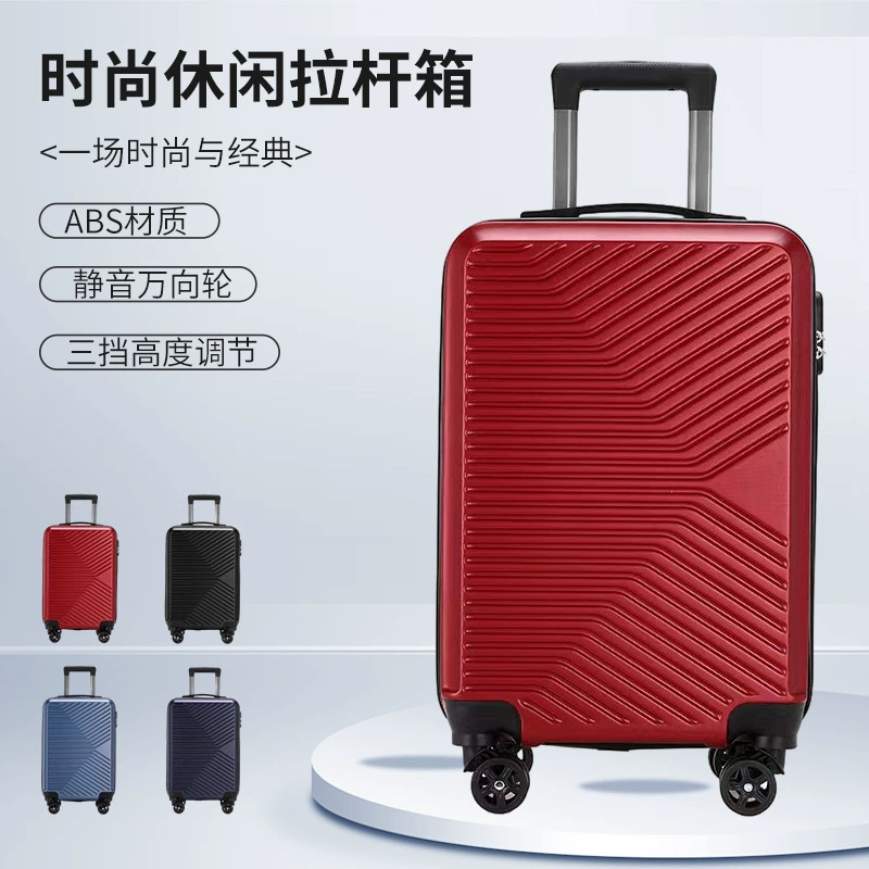 Чемодан-тележка для взрослых с возможностью нанесения логотипа, подарок для студентов, 20-дюймовый чемодан на универсальных колесах с кодовым замком, прочный.