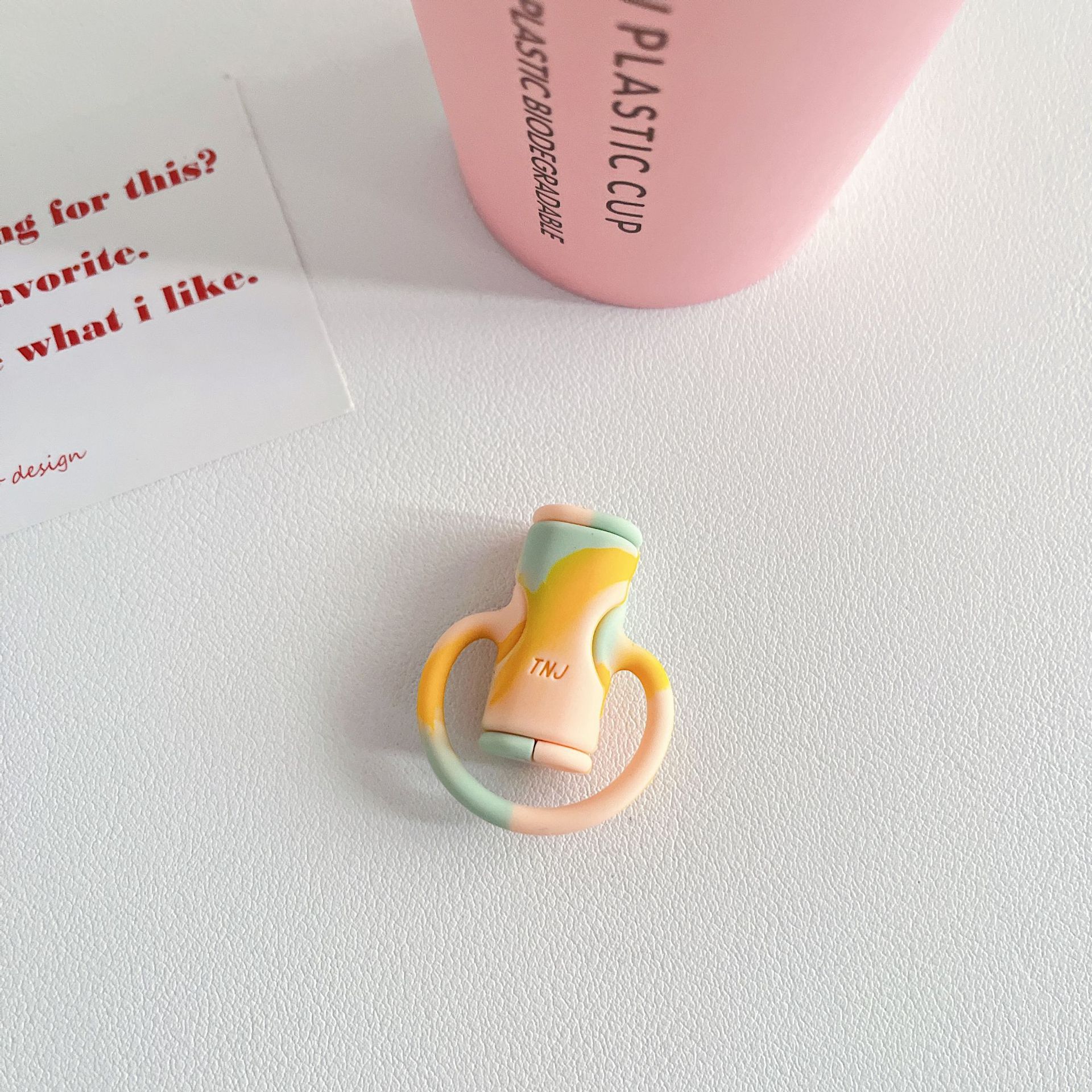 Sonrisa nueva cubierta protectora del cable de datos silicona dibujos animados sonrisa protección cable roto teléfono móvil carga cabeza cubierta protectora