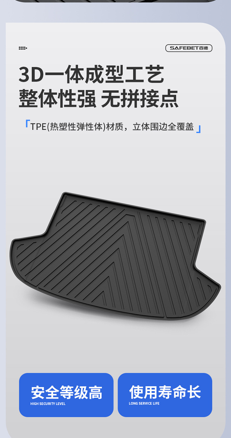 Suitable for GAC Aion UT/UT super RT Y/Y PLUS i60 special TPE car trunk mat