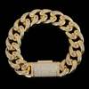 Solid bracelet, quality zirconium, box, European style, 750 sample gold, 16mm