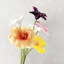 高档郁金香仿真人造花 酒店样板房布景搭配 插花花材假花干花批发