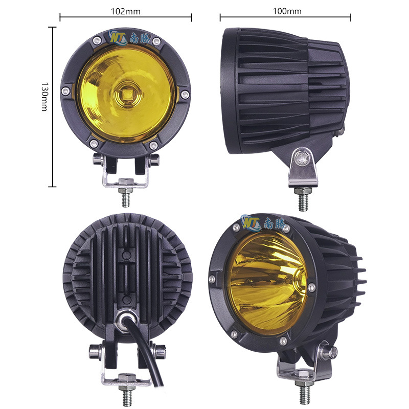 Cañón de enfoque de 4 pulgadas LED motocicleta lámpara de foco carcasa de automóvil eléctrico carcasa de luz de motocicleta carcasa de luz de automóvil