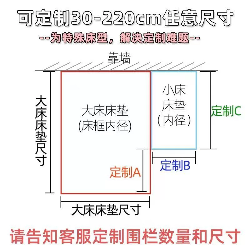 Детская кроватка забор детское защитное ограждение рядом с кроватью Детское ограждение