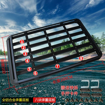 Universal Car Travel Frame | Roof rack - best-selling-100x160-black-single-frame-suitable-for-removable-crossbars-no-punching-required