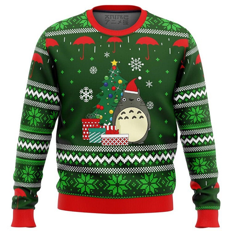 2021 Cross-border Foreign Trade Christmas Crewneck Sweats Casual Funny Christmas Totoro 3D Digital Printing Sweats